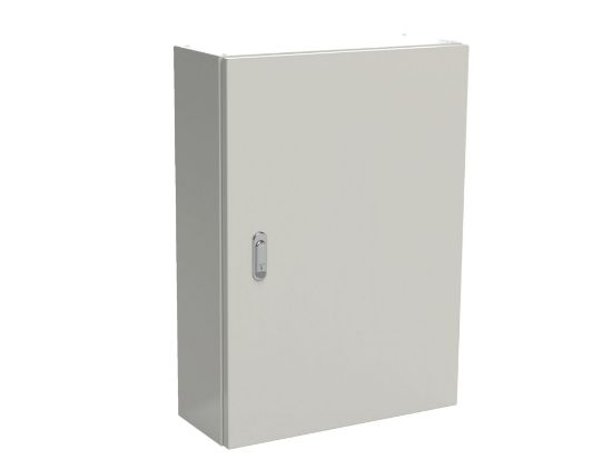 Picture of Blind enclosure MEC 500x600x210, steel 1.2mm, mounting plate E1.5mm